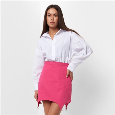 Юбка мини джинсовая женская MIST: Denim, размер 44, розовая