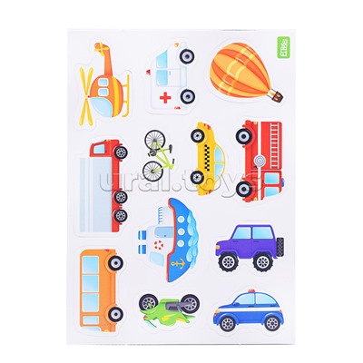 Наборы тематических магнитов "Транспорт"