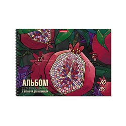 Альбом для рисования 10л. с бумагой для акварели 180 г на спирали Juicy Fruits, А4,