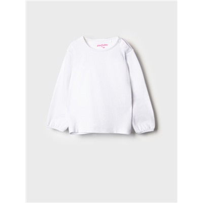 Комплект детский для девочек: сарафан текстильный, джемпер трикотажный (футболка с длинными рукавами