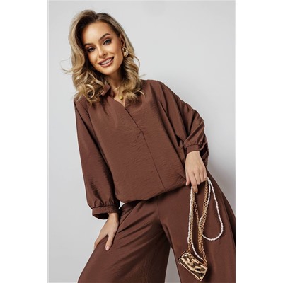 Блузка женская  4374/05/Коричневый
