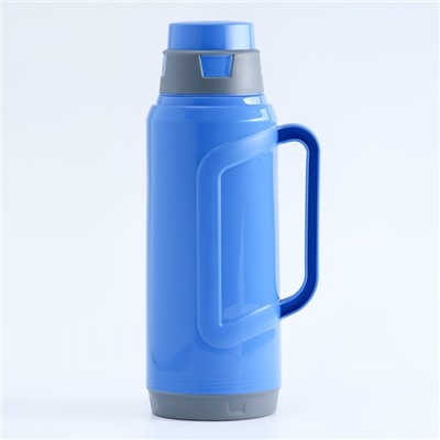 Термос TAKE IT EASY, 2 л, со стеклянной колбой, сохраняет тепло 24 ч, синий