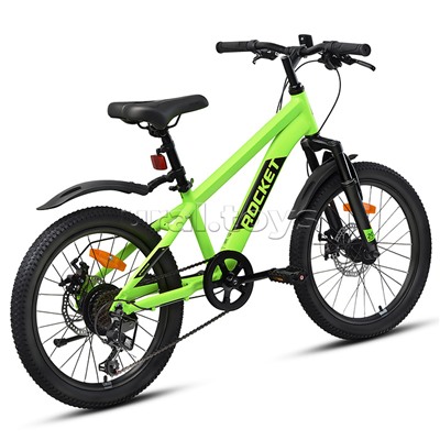Велосипед 20" Rocket Crux 4.0 , цвет зеленый, размер 11"