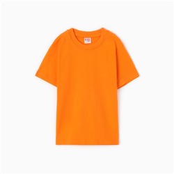 Футболка детская, рост 110 см, оранжевая