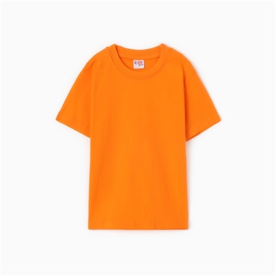 Футболка детская, рост 110 см, оранжевая