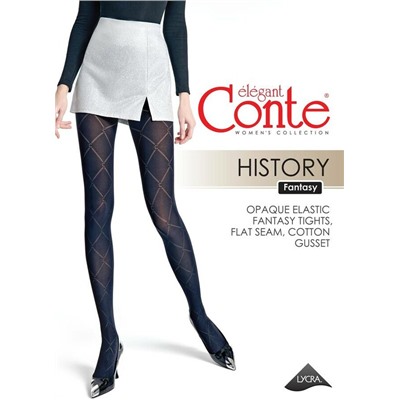 Фантазийные CONTE HISTORY Колготки с ромбами
