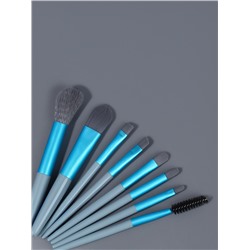 Набор кистей для макияжа COLOR POWER, 8 шт., голубой