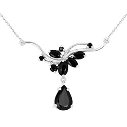 Колье, сапфир корунд, Интарио