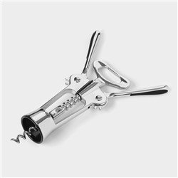 Штопор Доляна «Идея», h=18 см, цвет серебряный