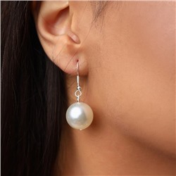 Комплект: колье жесткое разъемное на шею, браслет и серьги, цвет: серебристый, вставка: исск.жемчуг, цвет: белый перламутровый, Уценка, арт. 08.0701 (001.683 )