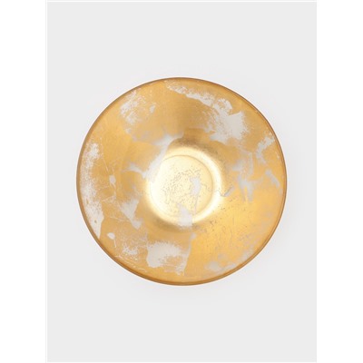 Салатник Magistro Gold Dust, 550 мл, d=16.8 см, стекло, золотистый