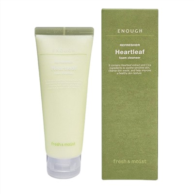 521658 Enough Пенка для умывания с экстрактом центеллы и хауттюйнии / Refresher Heartleaf Foam Cleanser, 100 мл