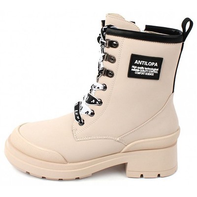 AL7682 беж Ботинки зима для девочек (33-38)/6