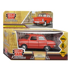 Машина металл ЗАЗ-968А "Запорожец" 12 см, красный, инерц., в коробке