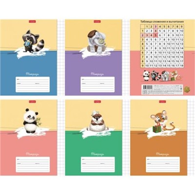 Тетрадь  12л  крупная клетка "Зоозаврики" (080074) Хатбер