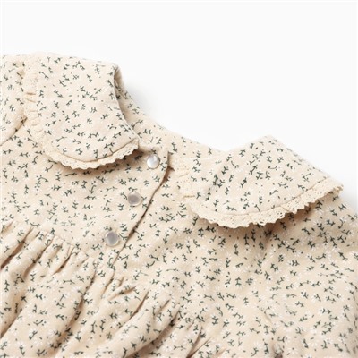 Рубашка - боди для девочки MINAKU, рост 92-98, бежевая