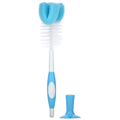 Dr. Brown's, Bottle Brush with Sponge and Bristles, Blue, 1 Brush