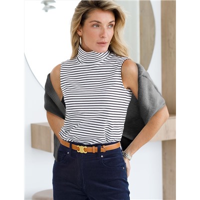 Топ из премиального хлопка с эластаном