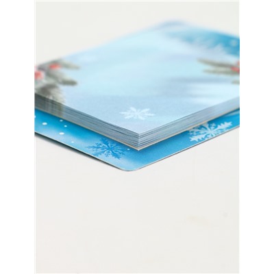 Подарочный набор новогодний, ежедневник, блок бумаги и ручка «Счастья»