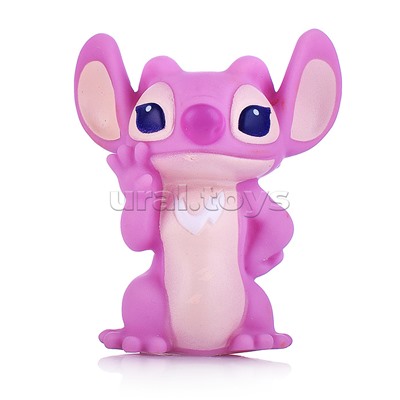 Игрушка для ванны "Розовая зверюшка" в сетке