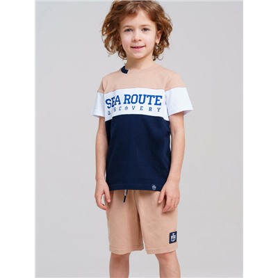 Комплект трикотажный для мальчиков: фуфайка (футболка), шорты