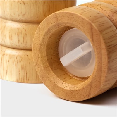 Набор для специй Доляна «Комфорт», 2 предмета: мельница и солонка, бежевый