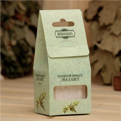 Соляной брикет куб «Эвкалипт» 200 г «Добропаровъ»