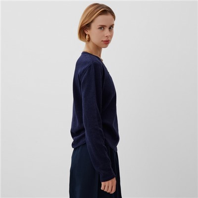 Джемпер женский MINAKU: Knitwear collection, синий, размер 46-48