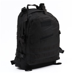 Рюкзак тактический туристический Storm tactic, 40 л, с карманами, однотонный, чёрный