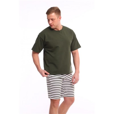 Комплект с шортами Бриз 35ф-09ф (Хаки)