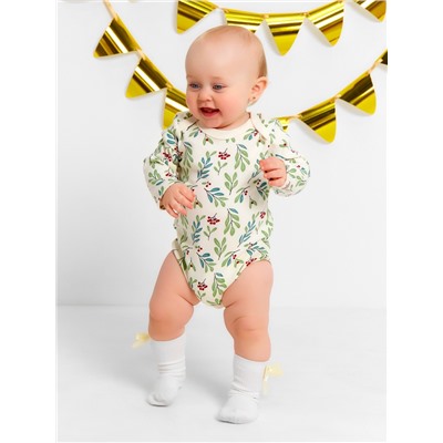 Боди Крошка Я Christmas, рост 68-74 см, молочное