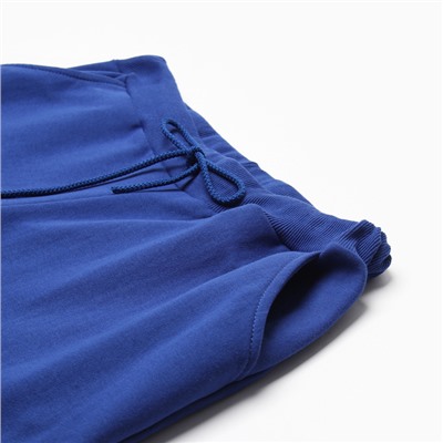 Костюм с начёсом женский (толстовка, брюки) Tusi, размер 52, синий