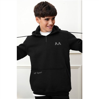 Теплый детский костюм из футера трехнитки с начесом Happyfox