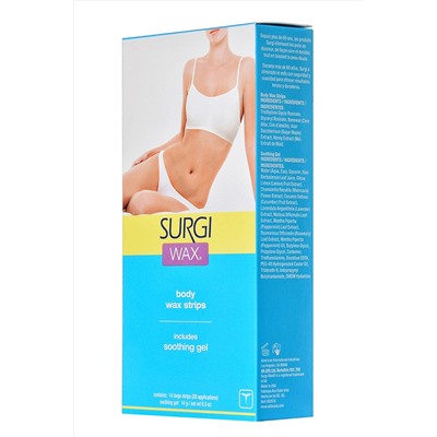 Surgi Полоски с воском для удаления волос на теле, 14 шт. KRISTALLER, 1106258