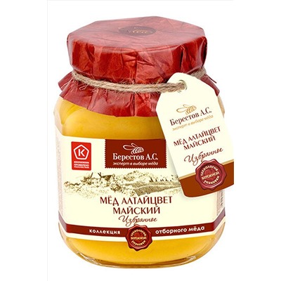Мёд "Берестов А.С." Майский ст.банка 500г "Берестов А.С." Каштановый ст.банка 500г ЭКОПРОДУКТЫ, 1187673
