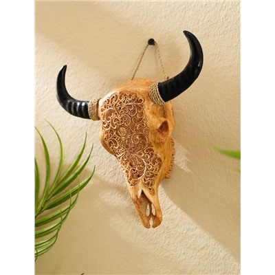 Сувенир интерьерный «Череп буйвола», 15×16×7 см, полирезин