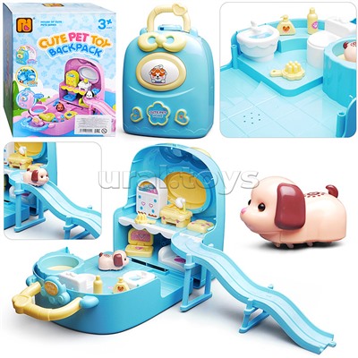 Игровой набор "Домик с животными" с аксессуарами, на батарейках, в коробке