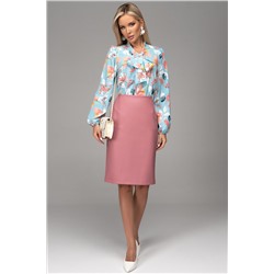 Юбка Лима (экокожа/розовый)