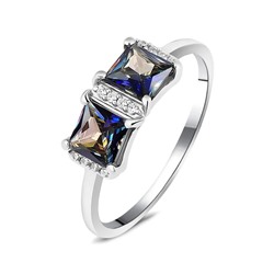 Кольцо, мистик кварц синий, Лучиа