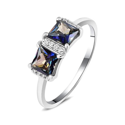 Кольцо, мистик кварц синий, Лучиа