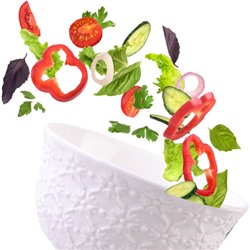 60058 Набор тарелок глубоких 6шт 450мл фарфор LR (х8)