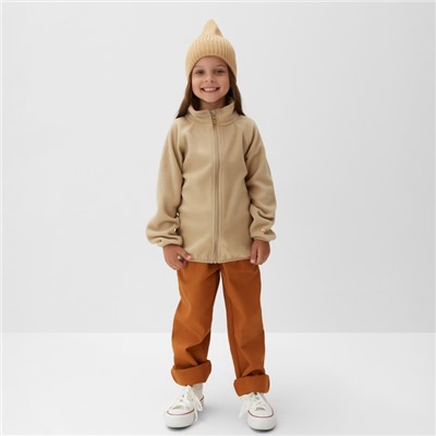 Детская кофта на молнии KAFTAN, бежевая, размер 34 (122-128 см)