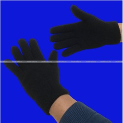 Перчатки мужские зимние толстые двойные ЧЕРНЫЕ арт. А-8