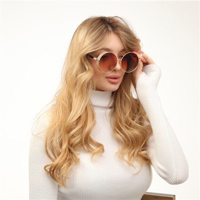 Очки солнцезащитные женские OneSun, uv 400, 14.5×2.2×5.6 см, линза 5.6×6 см, коричневые