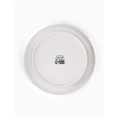 Тарелка суповая керамическая «С любовью», d=20 см, 1000 мл, ручная работа