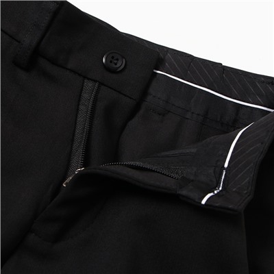 Брюки для мальчиков, цвет черный, размер 26 (рост 146-152 см)