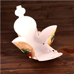 Коробка новогодняя картонная «Ёжик Тим», для сладких подарков, 12×6.6×14.4 см