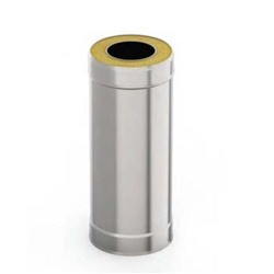 Сэндвич-труба 1.0 м, d 115 × 200 мм, нерж/нерж, 0.5 мм/0.5 мм