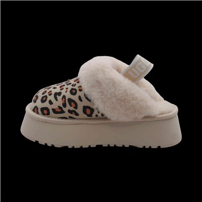 Угги (тапочки) на меху V136 бежевые