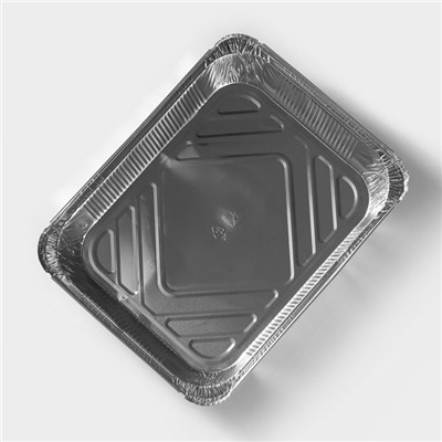 Формы для выпечки и запекания Доляна, набор 2 шт., 3.18 л, 32×26×6.5 см, фольга, серебристые